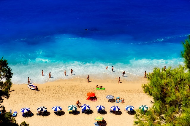řecká pláž